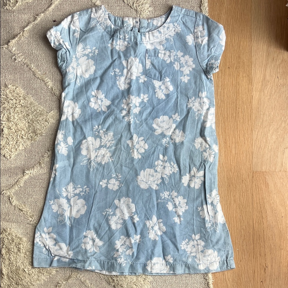 Sonoma Goods for Life Chambray Floral Kids Casual Dress